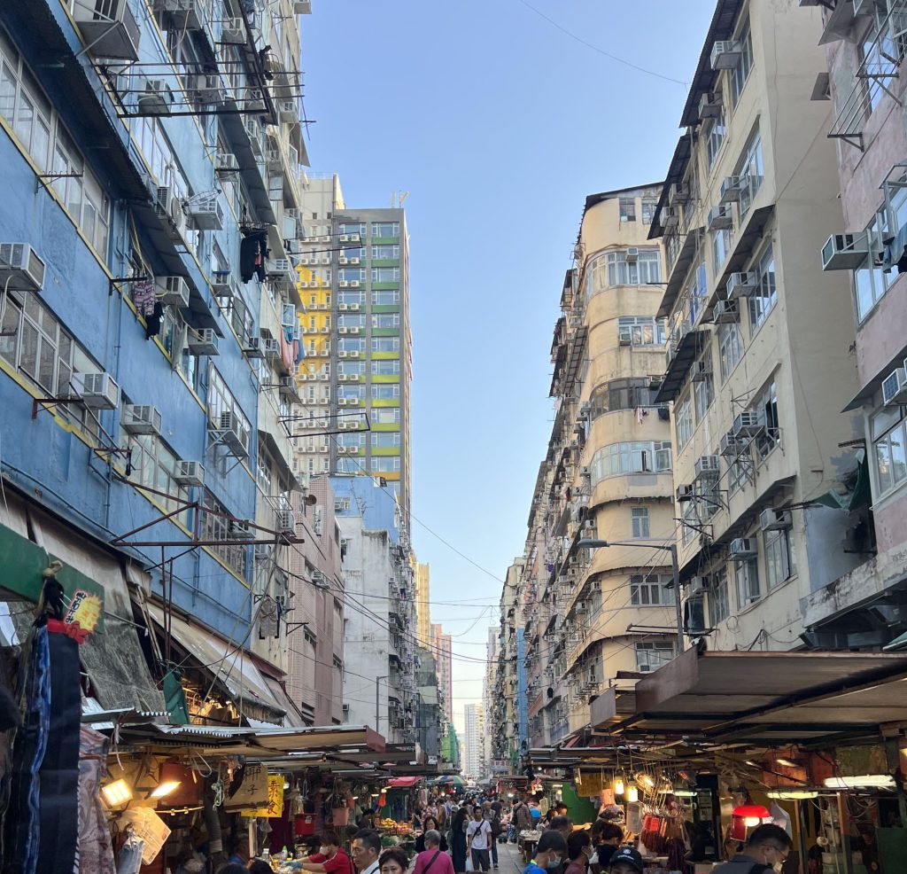 A market in Mong Kok