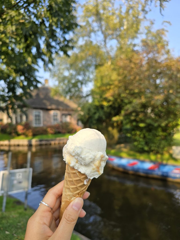 ice cream in a cone