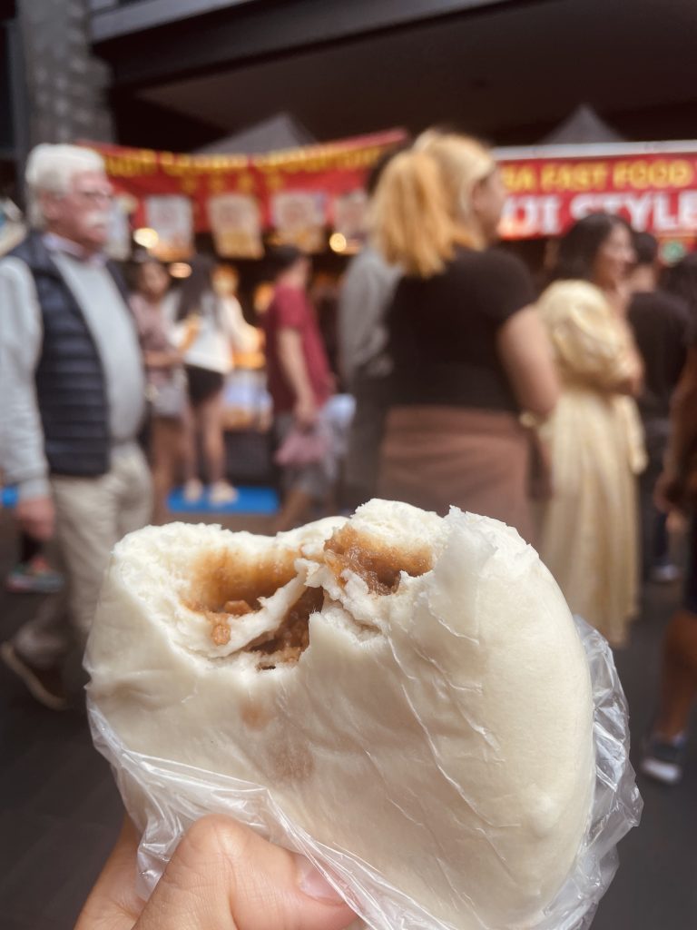 BBQ pork bun at Sky City Night market