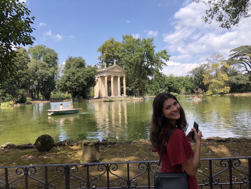 Me infront of a lake in Rome