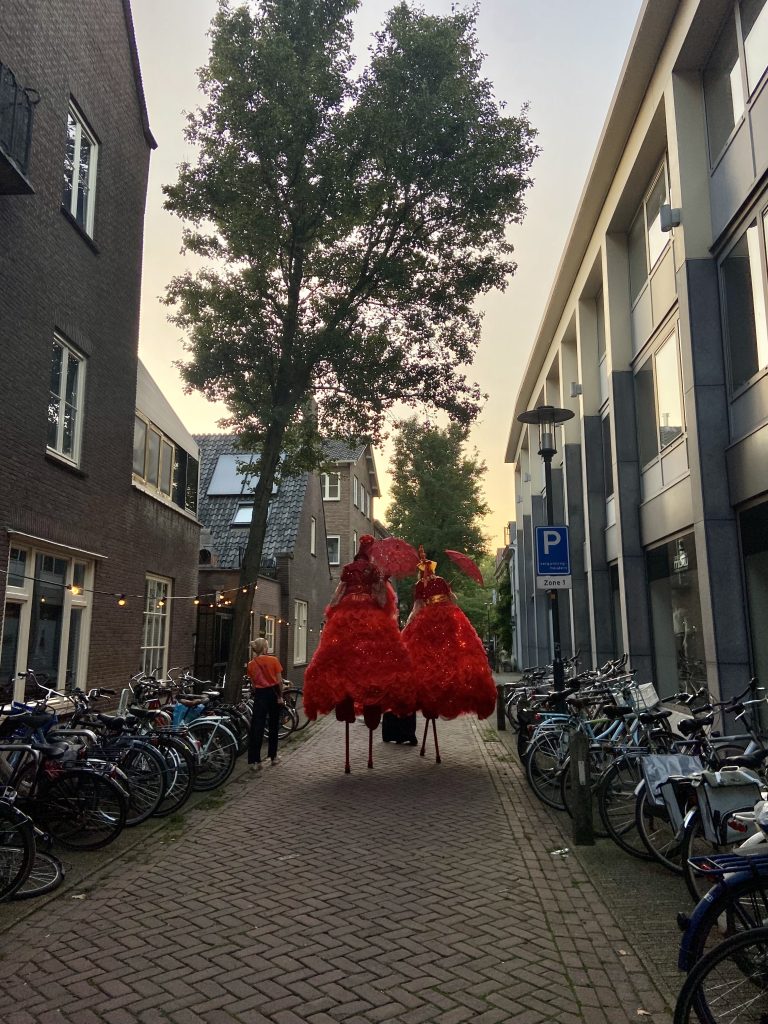 Cultural night in Wageningen town centre. 