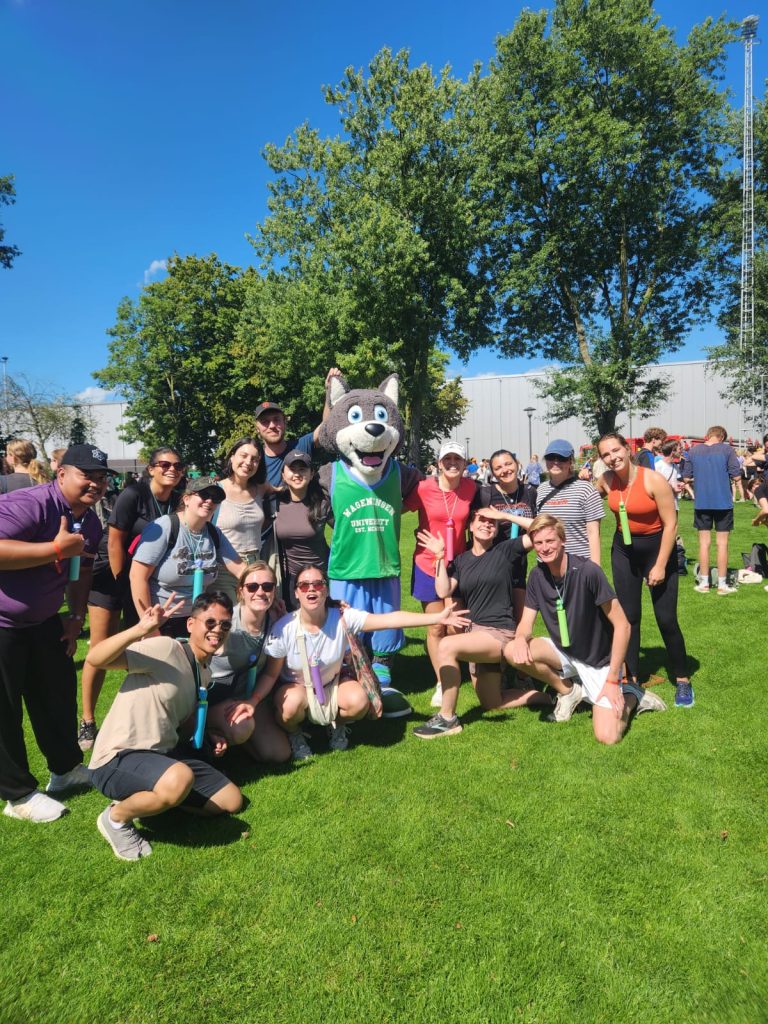 My AID group during Sports Day at WUR.