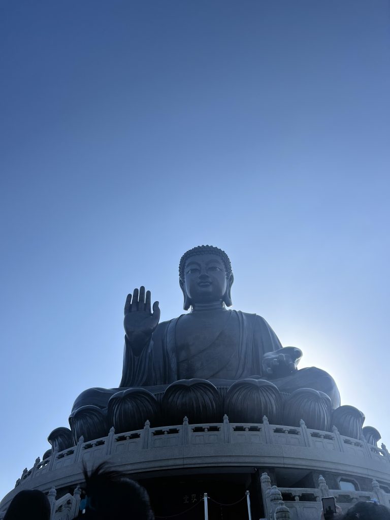 Tian Tan Buddha, a massive statue in the sky