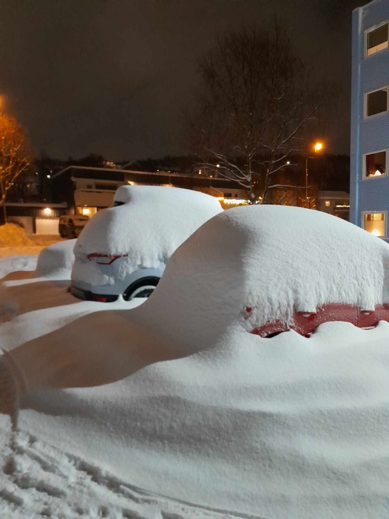 Snöigt Tromsö