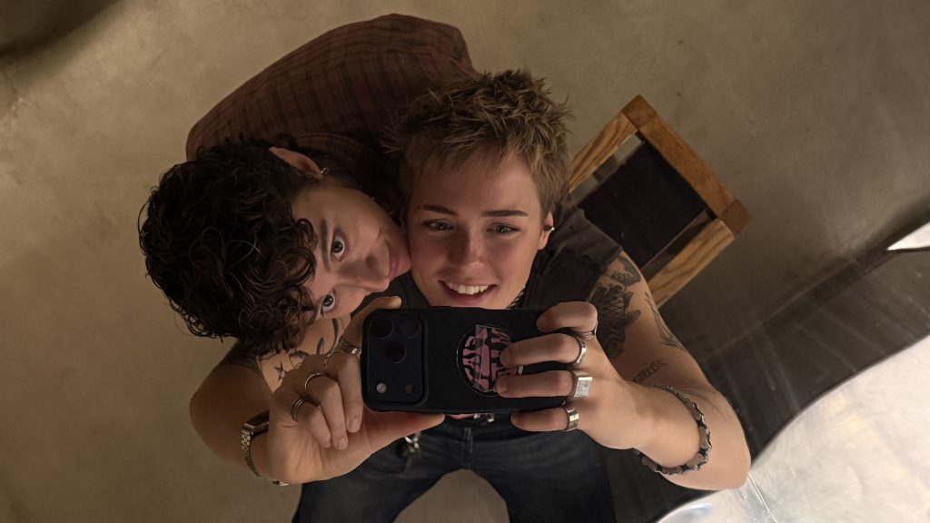 Bild: selfie på Malin och Jules. Foto: Malin Andrée