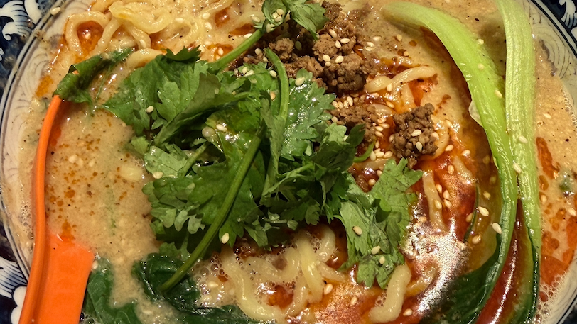 Bild: Närbild på en skål med ramen. Foto: Malin Andrée